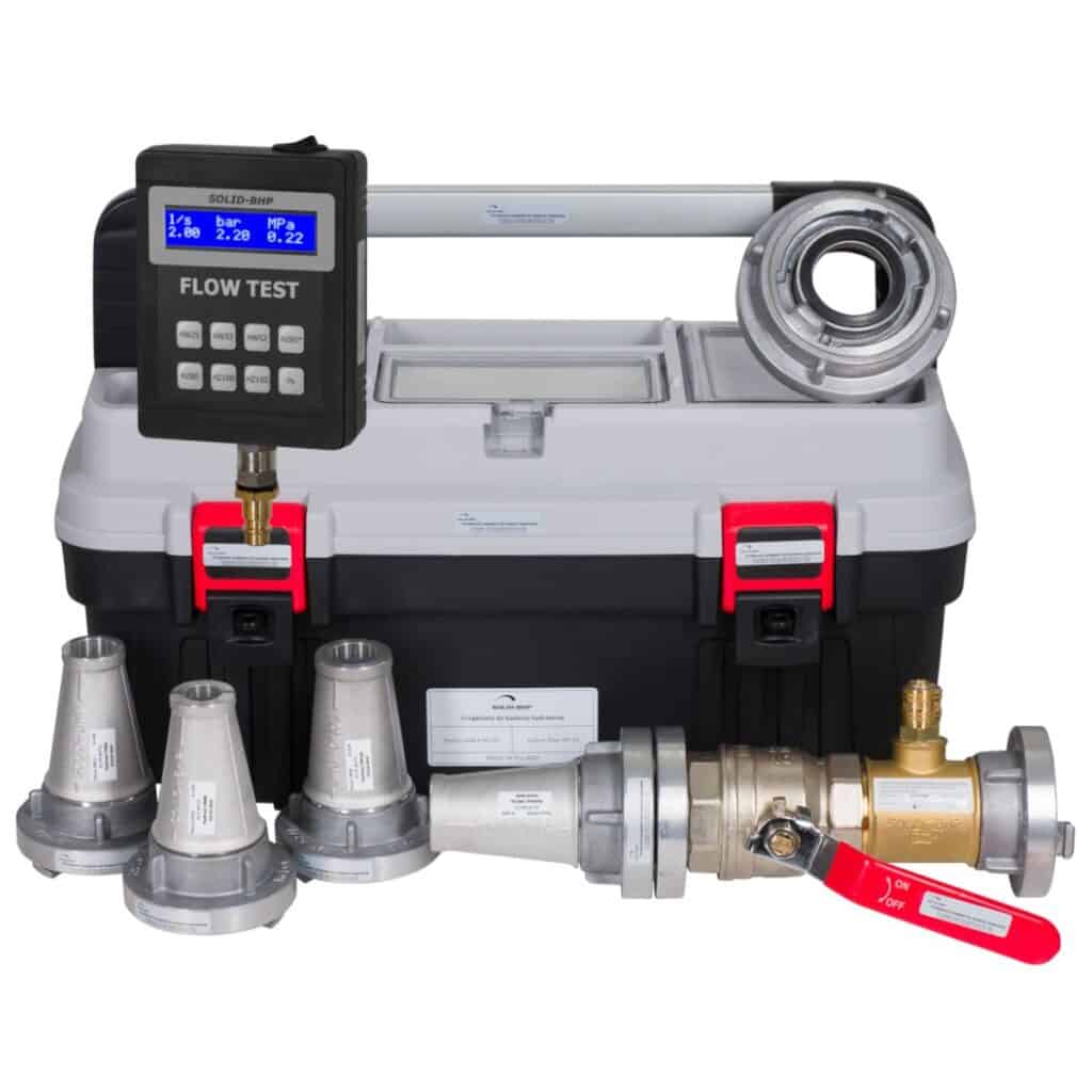 Urządzenia i urządzenie do badania hydrantów zewnętrznych, zestaw elektroniczny do badania hydrantów